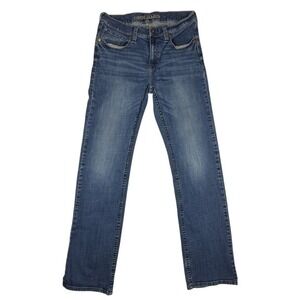 Cody James Mens Straight Leg Stretch Blue Jeans 31W x 32L Medium Wash Rugged